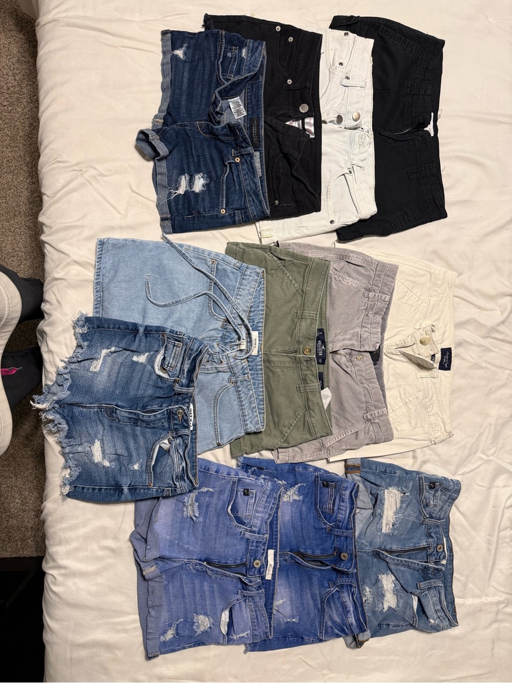 Lot of Women's Denim and Cotton Shorts - Mixed Colors